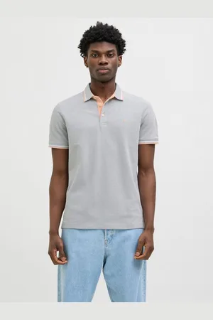JACK & JONES Poloshirt JJEPAULOS POLO SS NOOS mit Logo Stickerei