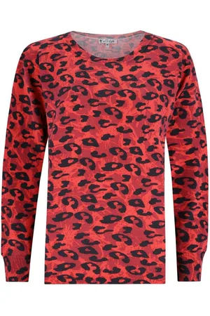 HAJO Rundhalspullover Pullover mit Animalprint - Verkäufer: Mode