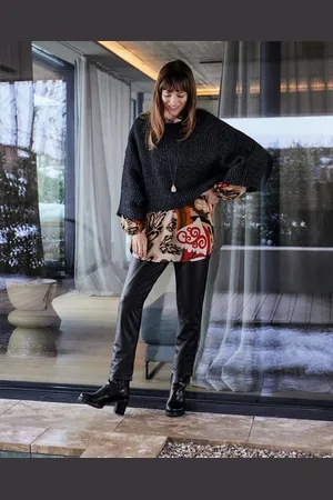 HAJO Stoffhose Fake Leather Hose - Verkäufer: Mode