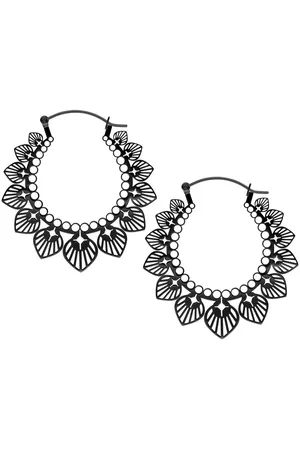 Wildcat Paar Creolen Sunflower Bubble Hoops Pairs, Hochglanzpoliert,Wasserfest - Verkäufer: