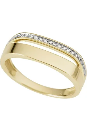Firetti Fingerring Schmuck Geschenk Gold 333 Damenring Goldring Fantasie bicolor, mit Brillanten
