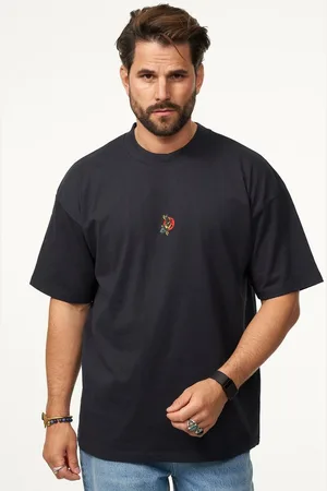 Soul Star T-Shirt mit Stickerei Herren Oversize-Fit Kurzarm Shirt mit Rundhals-Ausschnitt - Verkäufer: STYLE DIVISION