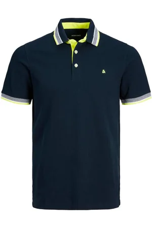 JACK & JONES Poloshirt JJEPAULOS POLO SS NOOS PLS mit Logo Stickerei
