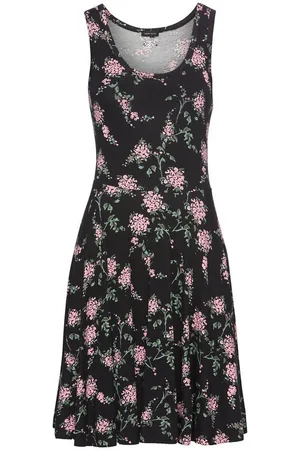 Laura Scott Sommerkleid figurbetonte Passform, femininer Stil, aus Viskosemischung