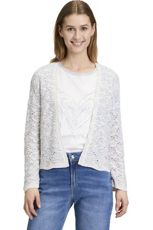 Cartoon Strickjacke Strick-Cardigan mit Struktur (1-tlg) Struktur