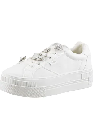 Buffalo PAIRED ICE Plateausneaker, Schnürschuh, Freizeitsneaker, Halbschuh mit Schmuckelementen
