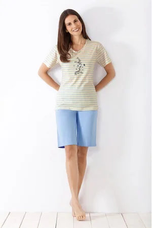 HAJO 5-Pocket-Hose Damen Shorty-Schlafanzug, Premium Cotton - Verkäufer: Mode