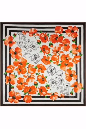 ROECKL Halstuch Poppy Rush Seidentuch , Seidentuch mit floralem Muster - Verkäufer: