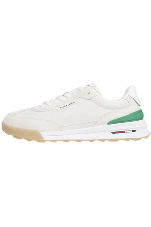 Tommy Hilfiger RETRO RUNNER SEASONAL Keilsneaker, Freizeitschuh, Halbschuh, Schnürschuh, Kontrastbesatz an der Ferse