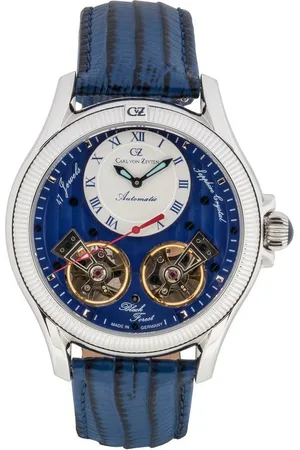 CARL VON ZEYTEN Automatikuhr Waldhaus CVZ0084SBLS, Armbanduhr, Herrenuhr, Made in Germany, Mechanische Uhr, Lederarmband