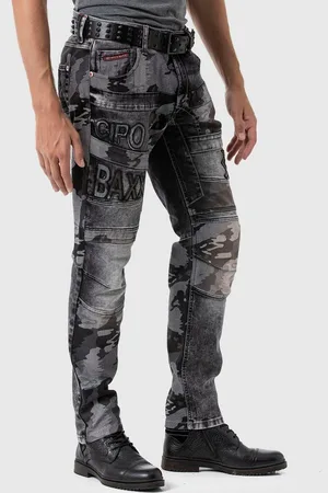 Cipo & Baxx 5-Pocket-Jeans Jeans im Camouflage-Look