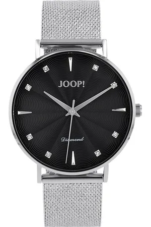 JOOP! Quarzuhr 2039535, Armbanduhr, Damenuhr, Edelstahlarmband, analog, Diamant