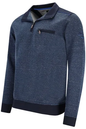 HAJO Sweatshirt Troyer-Sweatshirt in Mouline - Verkäufer: Mode