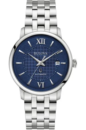 BULOVA Automatikuhr 96B447, Armbanduhr, Herrenuhr, Mechanische Uhr, Edelstahlarmband, analog, Tag