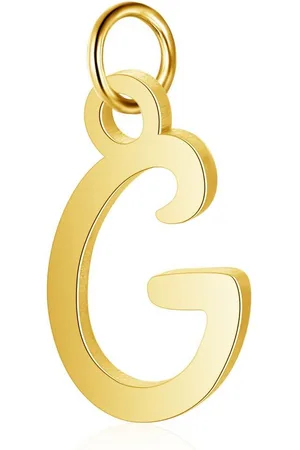 Bungsa Kristallanhänger Anhänger Buchstaben Gold aus Edelstahl Unisex (1-tlg), Pendant Halsketten - Verkäufer: