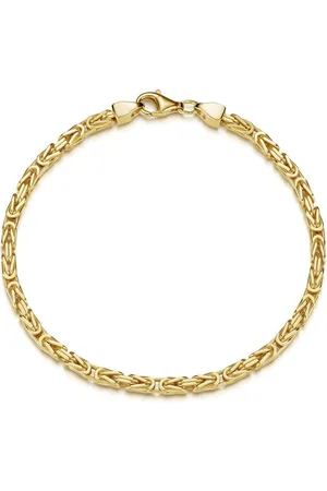 Materia Königsarmband Herren Gold Königskette massiv 3mm SA-152, Sterlingsilber, vergoldet - Verkäufer: Schmuck