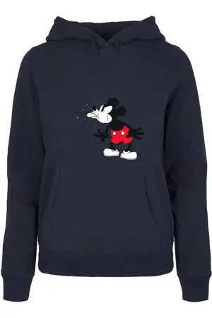 Absolute Cult Kapuzenpullover Damen Ladies Mickey Mouse - Tongue Hoody (1-tlg)