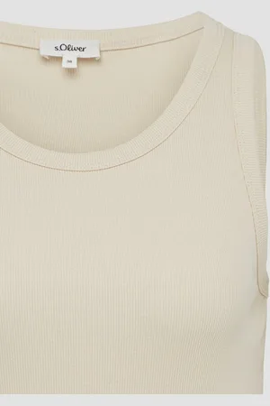 QS by s.Oliver Shirttop Slim-Fit-Top mit Rippstruktur - Verkäufer: