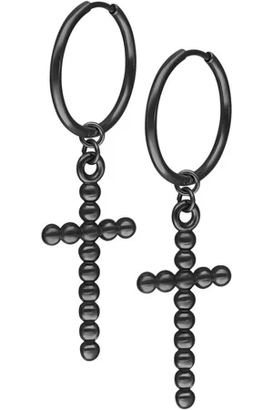 Wildcat Paar Creolen Bubble Cross Hoops Pairs, Hochglanzpoliert,Wasserfest - Verkäufer: