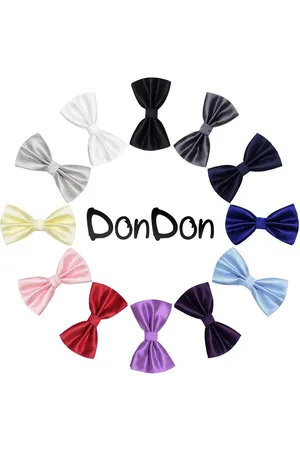 DonDon Fliege Fliege 12 x 6 cm mit Hakenverschluss (Packung, 1-St) bereits gebunden, verstellbar, Seidenlook - Verkäufer: urban-styles
