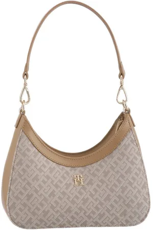 Tommy Hilfiger Umhängetasche TH JACQUARD SHOULDER BAG, Damen Schultertasche, Minibag, Clutch mit TH-Logoschriftzug