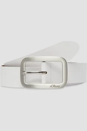 QS by s.Oliver Ledergürtel Gürtel aus Leder mit Logo Logo - Verkäufer: