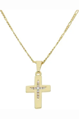 JuwelmaLux Kreuzanhänger Kreuz Anhänger 333/000 (8 Karat) Gold mit synth. Zirkonia J (1-tlg) - Verkäufer: Juwelier-Bacak