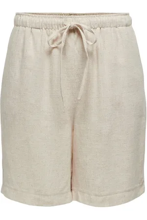 ONLY Shorts ONLSIESTA MW PULL-UP LINEN BL SHORTS OS mit Leinen