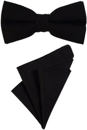 DonDon Fliege Schleife und Einstecktuch aus Baumwolle (Packung, 2-St) bereits gebunden, Tweed-Look, 2er Set - Verkäufer: urban-styles