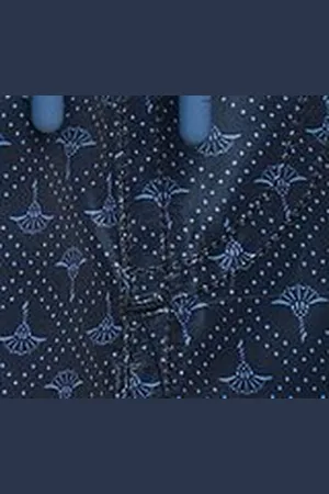 JOOP! Badeshorts Diamond Cornflower Signature-Design, kleine Schlitze an den Beinen