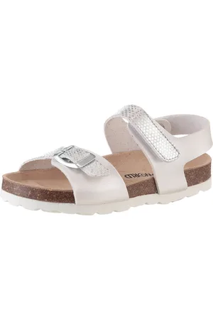 Kidsworld Riemchensandale Sommerschuh, Klettschuh, Urlaubschuh, Strandschuh in Metallic-Optik