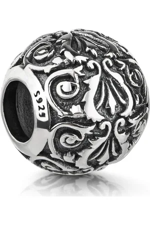 Materia Bead Kugel Silber Ornamente Floral 296, 925 Sterling Silber - Verkäufer: Schmuck