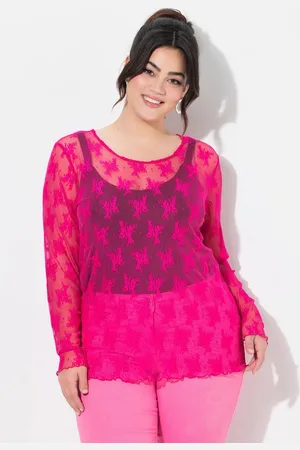 Angel of Style Longsleeve Spitzen-Shirt Slim Fit Neonfarbe Langarm - Verkäufer: Popken Fashion Group