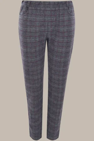 HAJO Stoffhose Damen Hose Punto-di-Roma-Jersey Glencheck - Verkäufer: Mode
