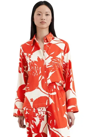 Marc O’ Polo Satinbluse Weiche, seidige Oberfläche, mit Allover-Print