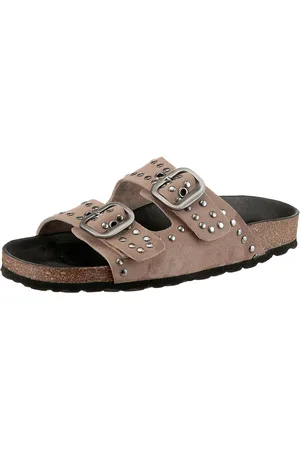 Verbenas Randell Serraje Tachas Pantolette Sommerschuh, Schlappen, Hausschuh mit zwei verstellbaren Schnallen