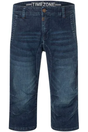 Timezone Jeansshorts Jeans Shorts mit geradem Bein und Kontrast Naht Capri Hose Regular ConnorTZ 3/4 - Verkäufer: ARIZONAS