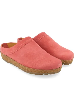 Haflinger Malmö Lederclog Unisex mit Korkfußbett und Gummisohle Hausschuh - Verkäufer: Natural Slipper