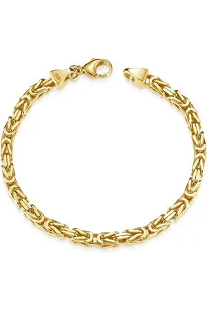Materia Königsarmband Herren Gold massiv 5mm 19-24cm SA-145, Sterlingsilber, vergoldet - Verkäufer: Schmuck