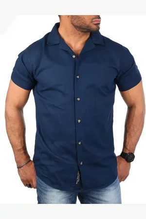 Carisma Kurzarmhemd Herren Leinen Baumwoll Mix Casual Hemd 9212 Regular Kurzarm Kentkragen Uni - Verkäufer: fresh-style