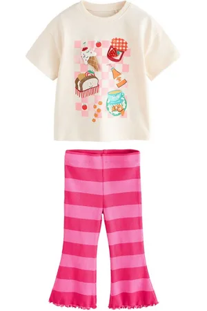 Next Shirt & Leggings Kurzarm-T-Shirt und Leggings mit Schlag im Set (2-tlg) - Verkäufer: Germany GmbH