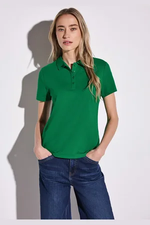Street one Poloshirt aus Baumwolle mit Stretchante