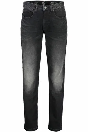 Lerros Relaxhose BAXTER 5-Pocket-Denim im Used-Look, RELAXED FIT, black