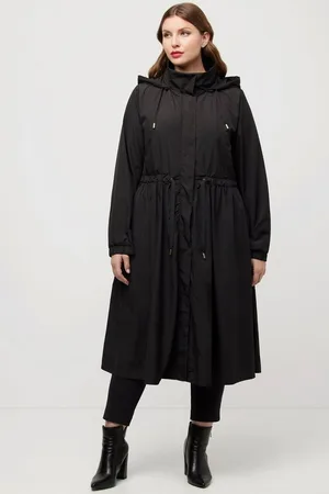 Ulla Popken Wintermantel HYPRAR Mantel Kapuze wasserabweisend 2-Wege-Zipper - Verkäufer: Popken Fashion Group