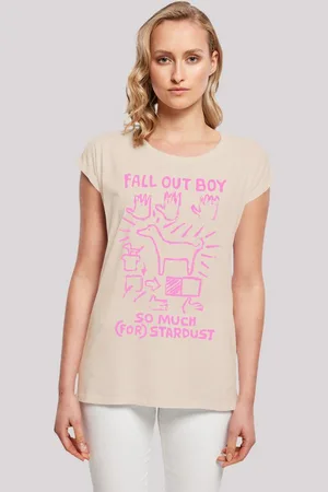 F4NT4STIC T-Shirt Fall Out Boy Pink Dog So Much Stardust Premium Qualität