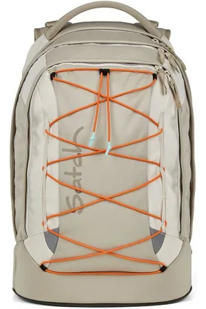 Satch Schulranzen Schulrucksack PACK Crossed Sand, Kollektion 2025 (1 Stück), ergonomisch, Your-Size-System: auf Körpergröße anpassbar - Verkäufer: DSBO