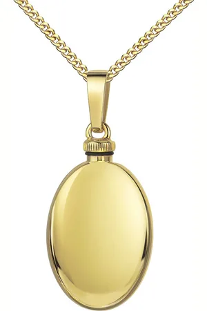 JEVELION Kettenanhänger Ascheschmuck für Asche oder kleine Andenken. Anhänger aus 585 Gold (Aschekette, für Damen und Mädchen), Anhänger Urne mit Kette vergoldet - Länge wählbar 36 - 70 cm - Verkäufer: