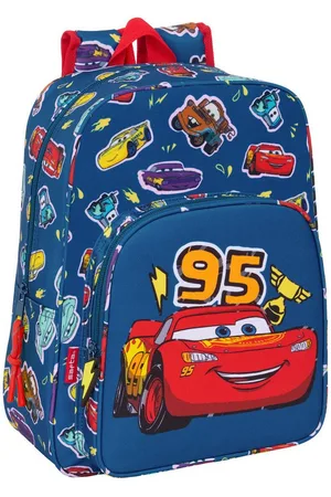 Cars Rucksack Kinder Rucksack Racing Marineblau 27 x 33 x 10 cm - Verkäufer: woolloom