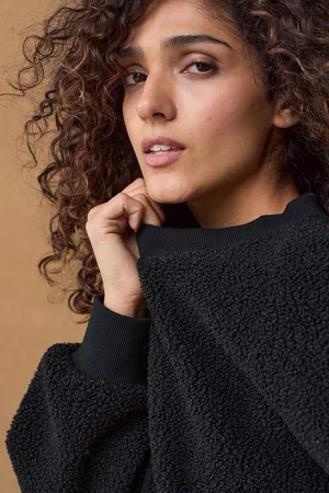 Next Fleecepullover Relaxed Fit Sweathirt mit Fleece und Cord (1-tlg) - Verkäufer: Germany GmbH