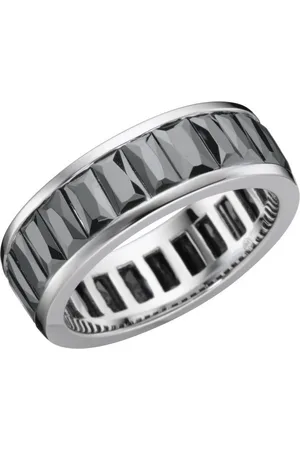 Giorgio Martello Silberring mit schwarzen Zirkonia, Silber 925